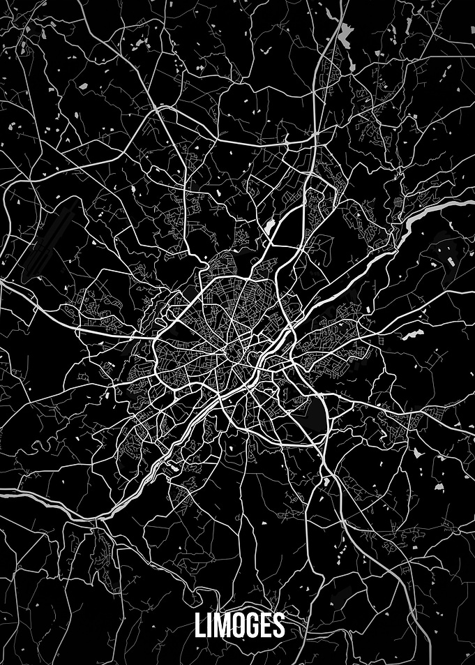 Limoges dark map