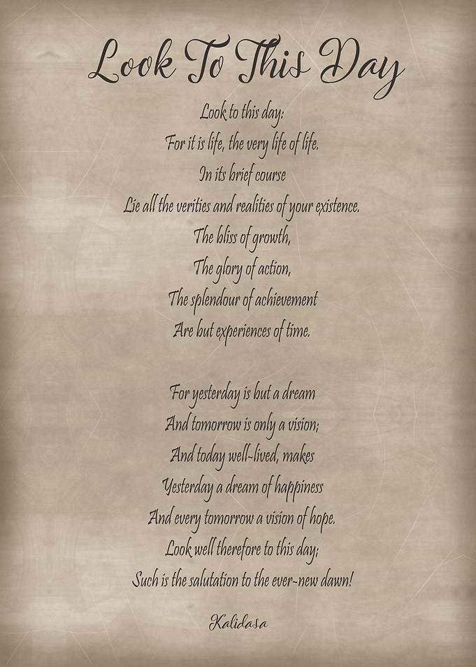 Look To this Day