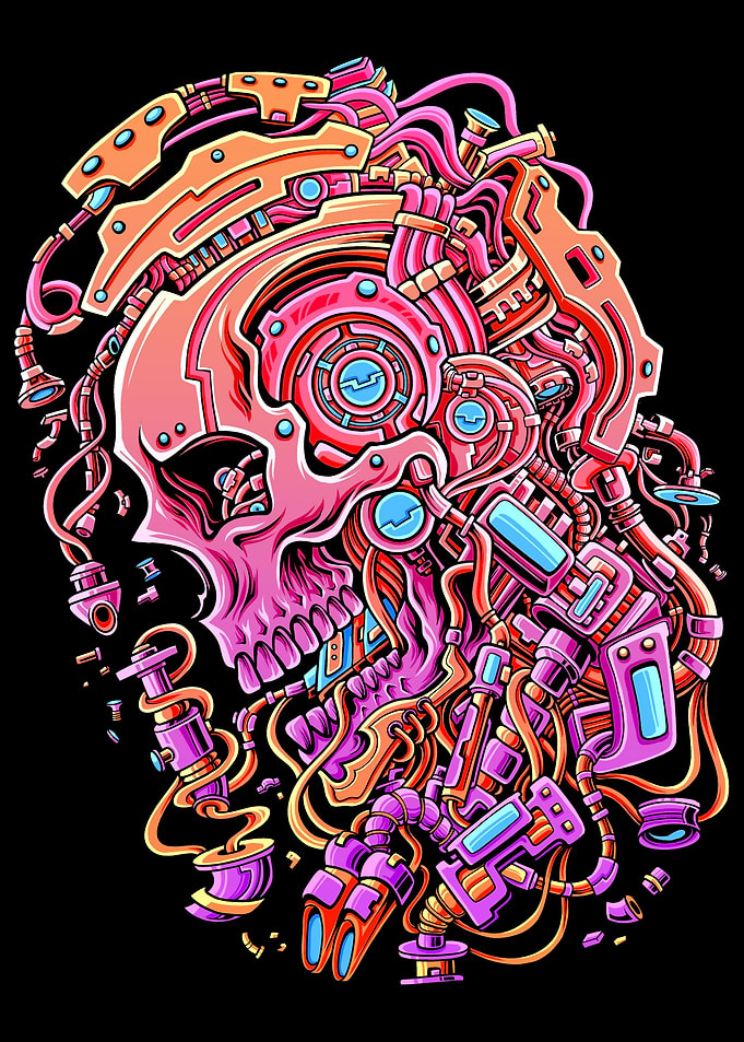Sandnest Cyborg Skull