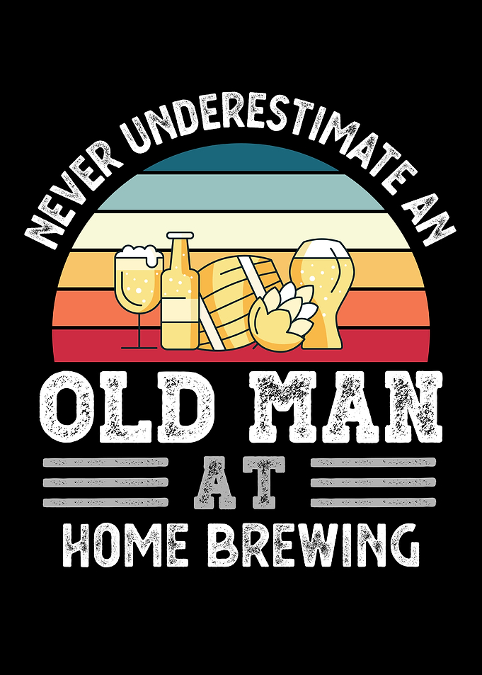 Old Man at Home brewing
