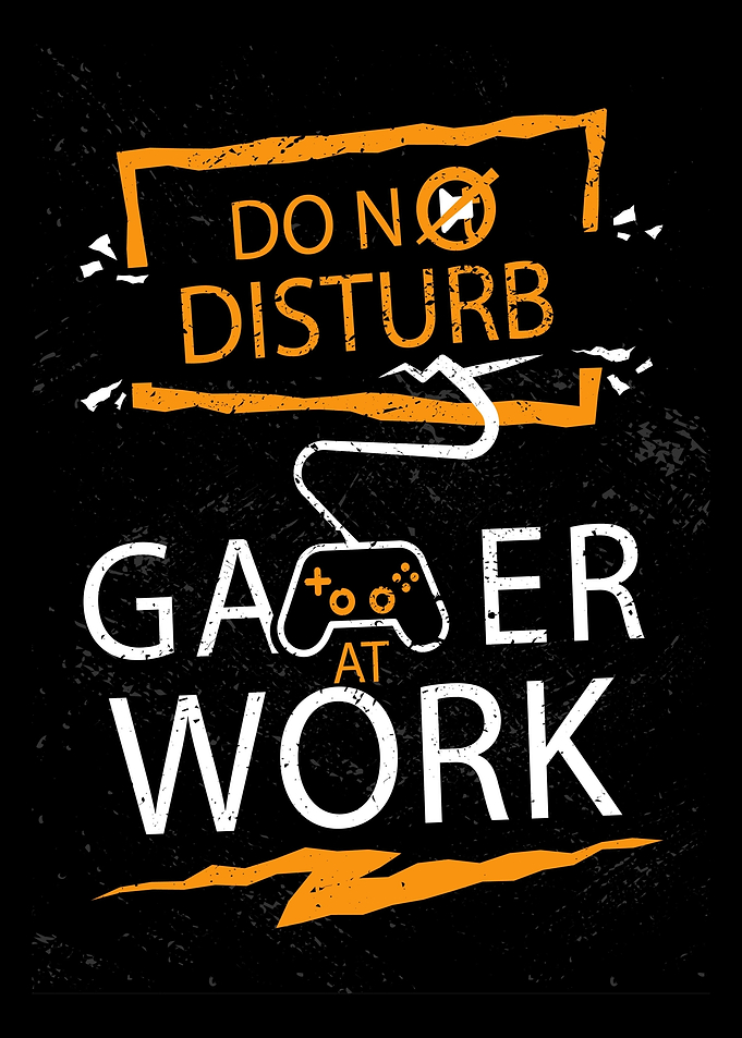 Gamer at work