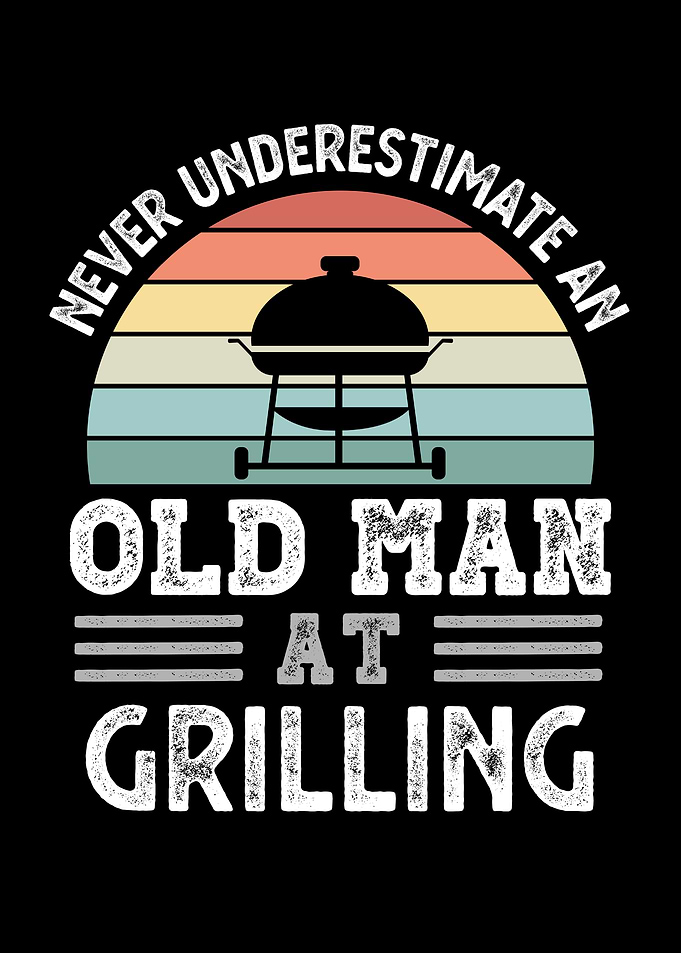 Old Man at Grilling