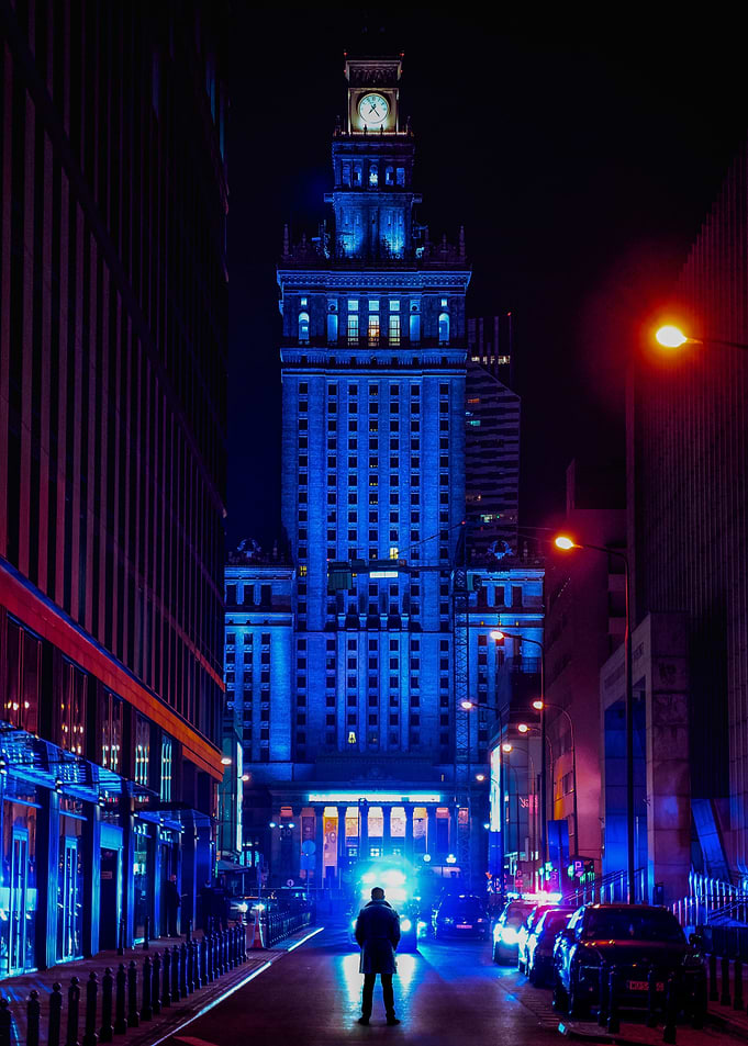 Neon light city