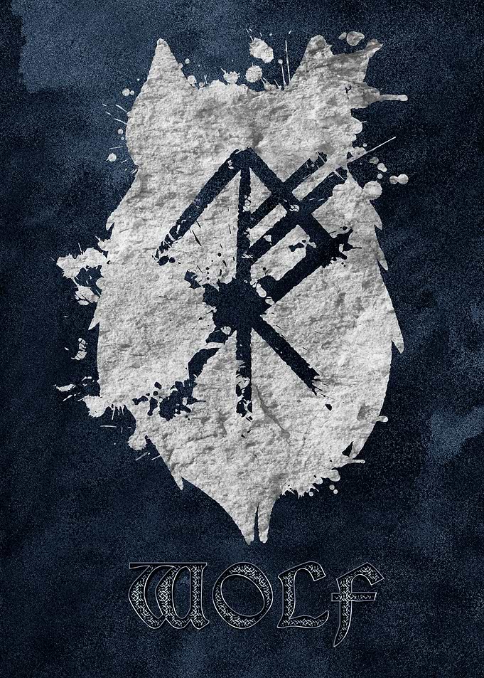 Wolf Bindrunes Viking