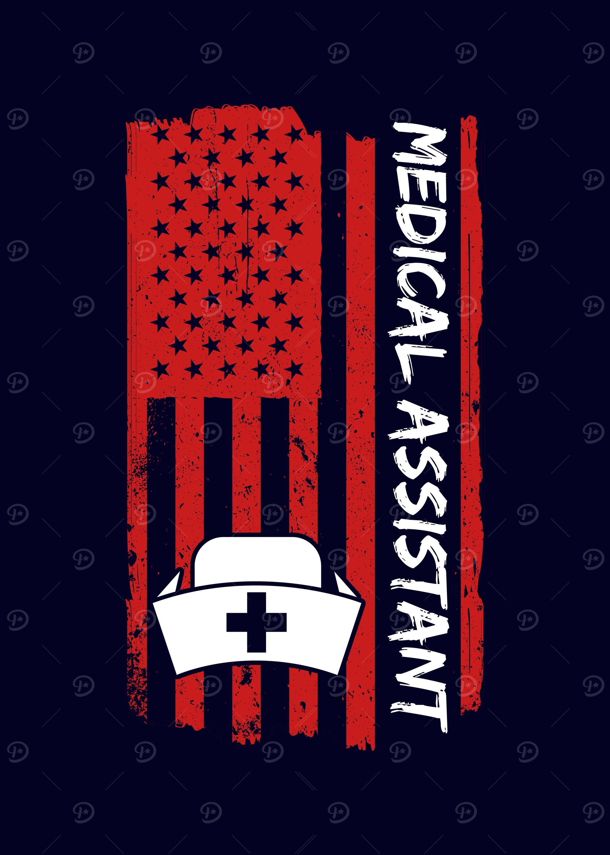 Medical Assistant USA Flag