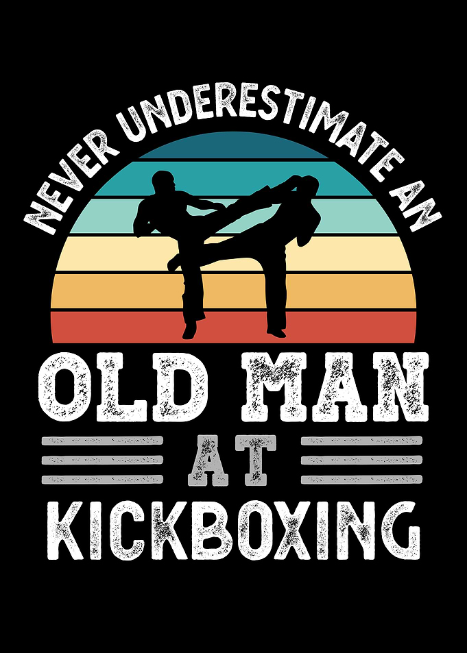 Old Man at Kickboxing