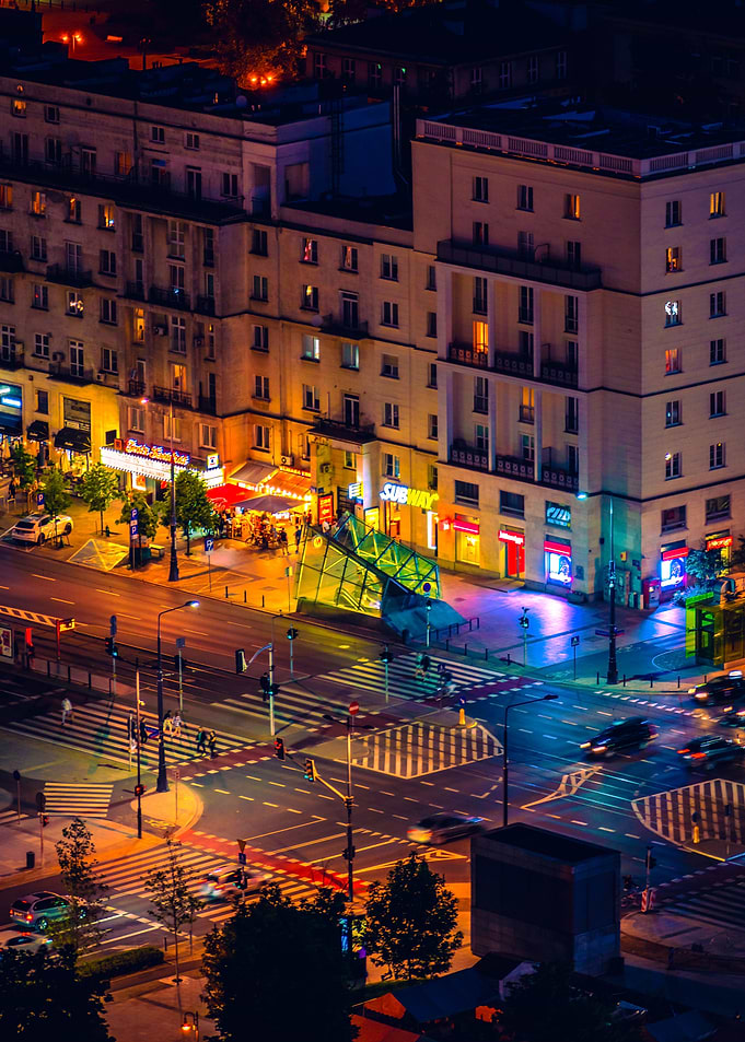 Neon light city