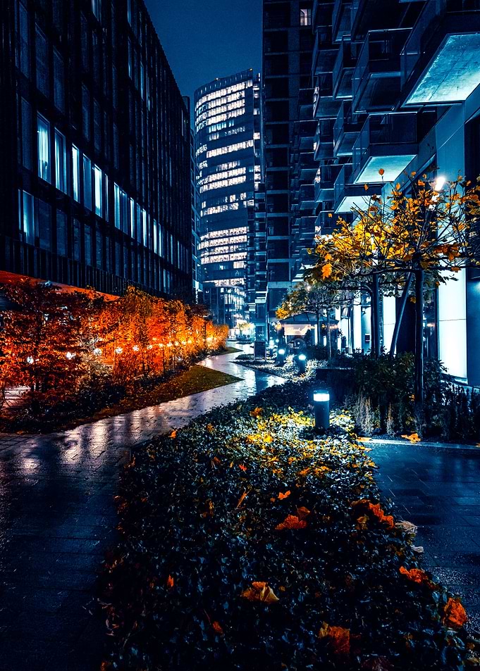 Neon light city