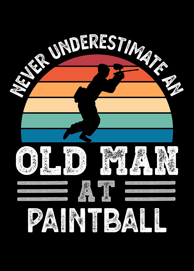 Old Man at Paintball
