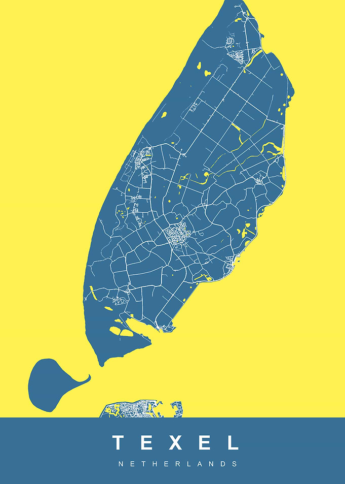 TEXEL Map NETHERLANDS