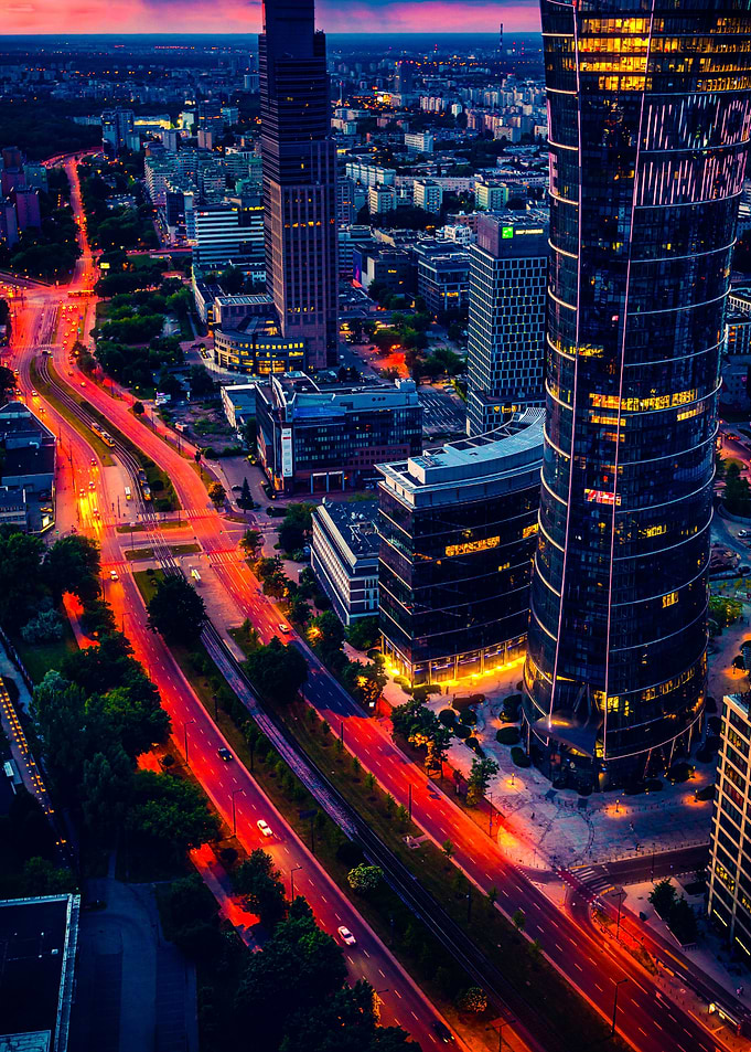Neon light city