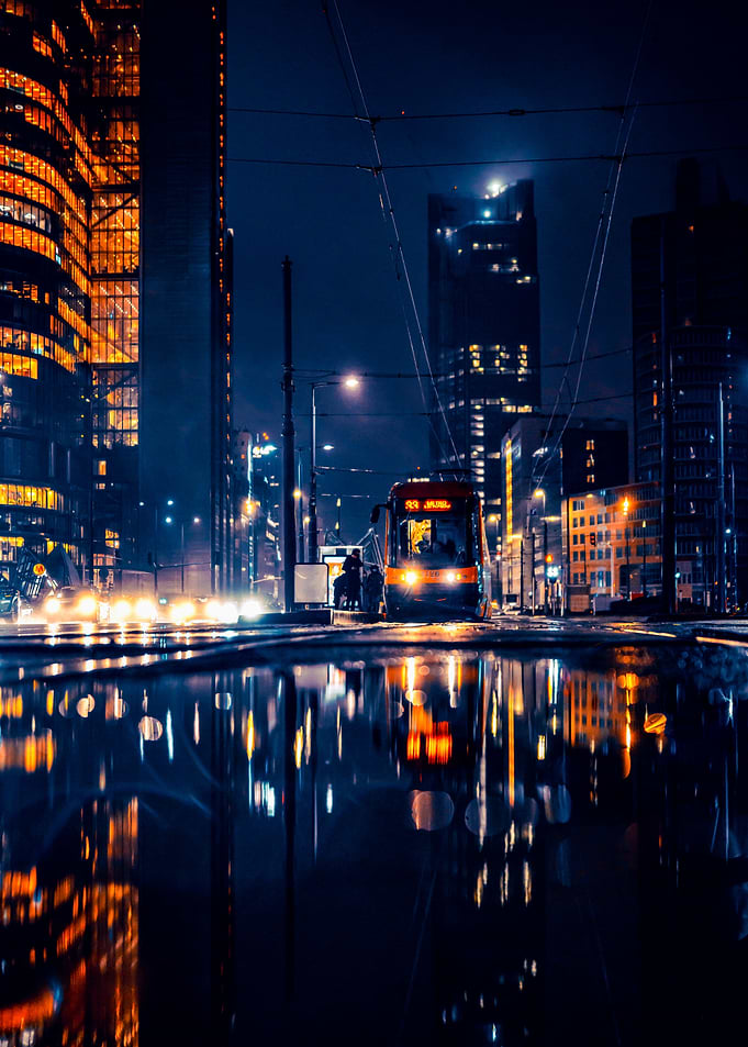Neon light city