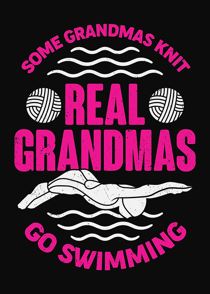 Swimming Grandma Design