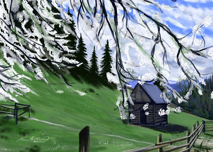 Green meadow
