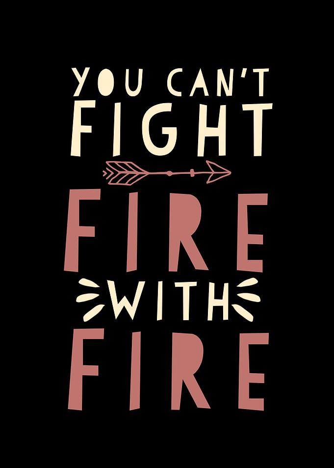 You Cant Fight Fire With