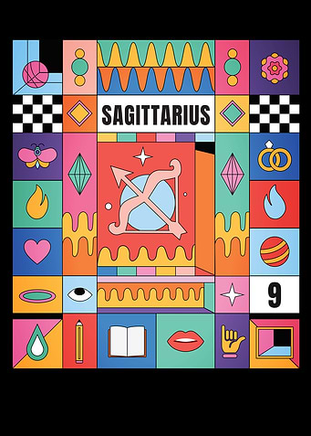 Sagittarius Pop Art