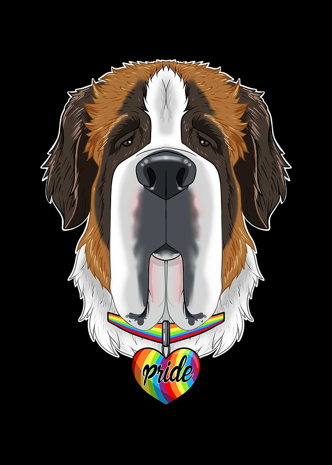 Saint Bernard LGBTQ Flag