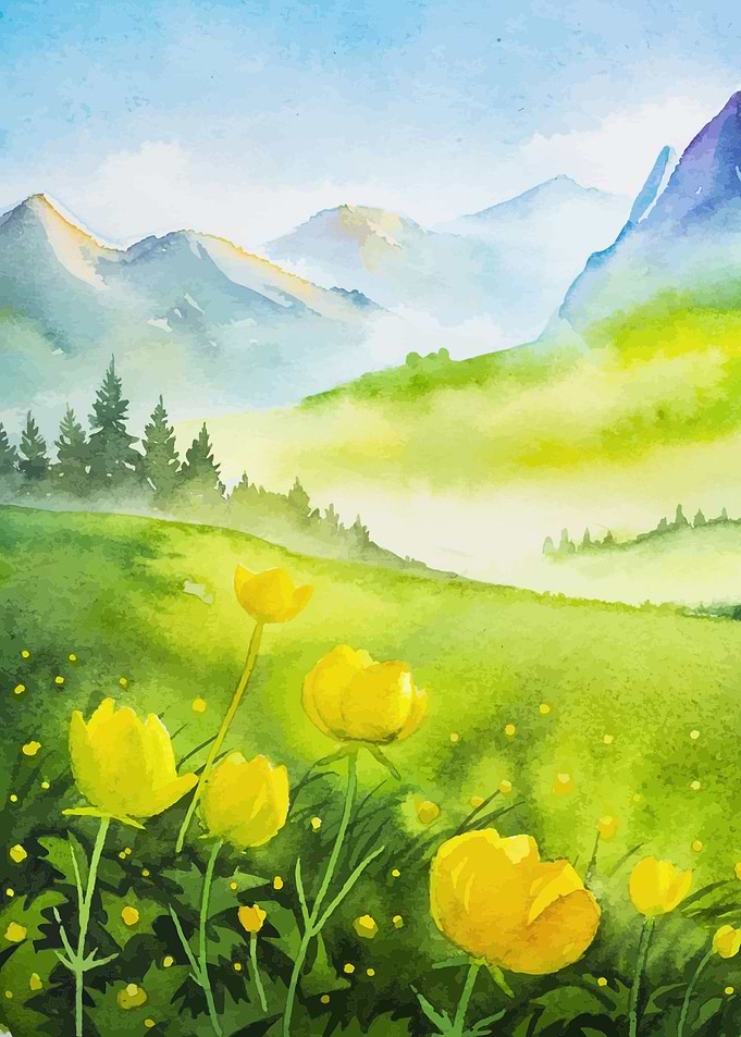 Spring Marigold Flowers