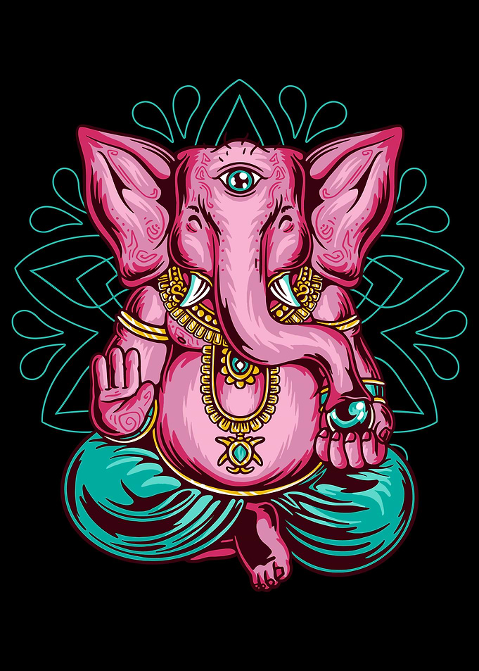 Pink Elephant Meditate