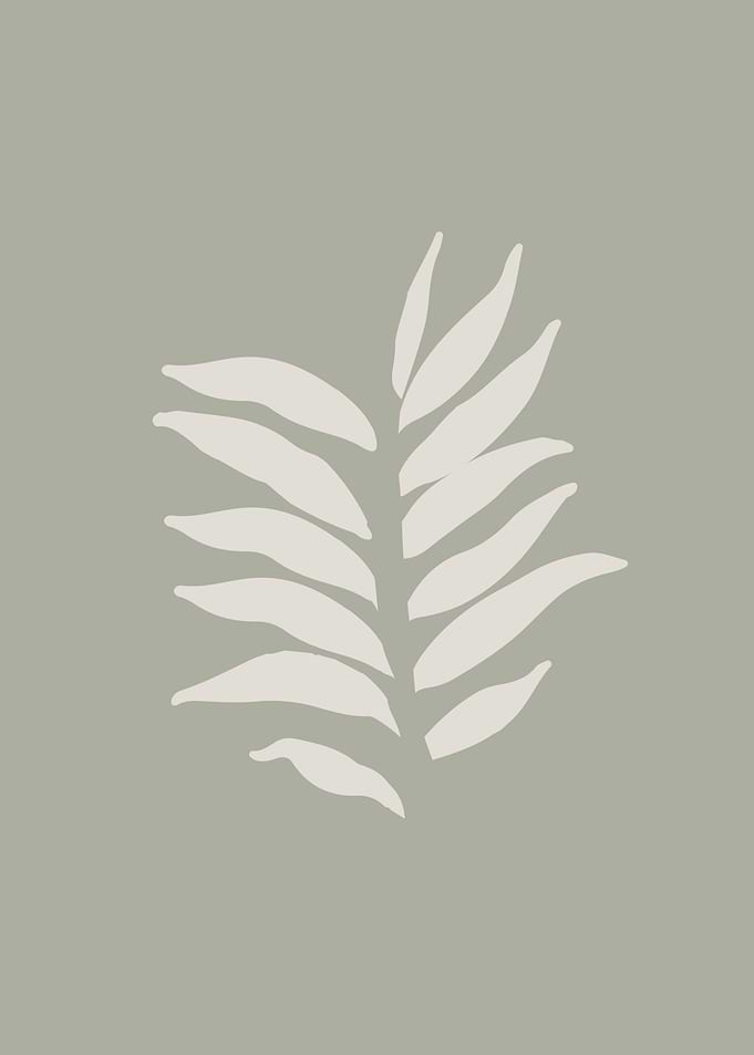 Aesthetic botanical leaf