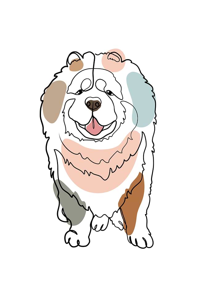 Dog One Line Art Minimalis