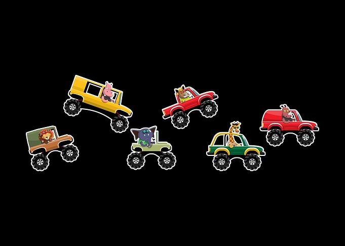 Zoo Animals Monster Truck