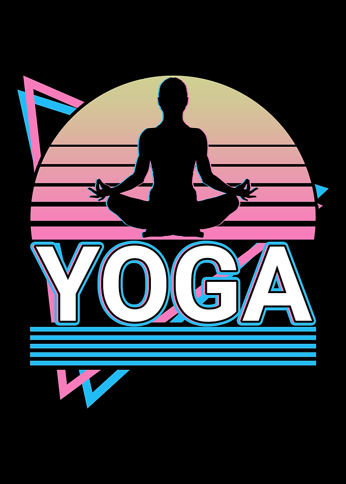 Yoga Meditation Yogi Retro