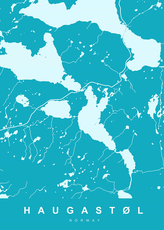 HAUGASTOL Map NORWAY