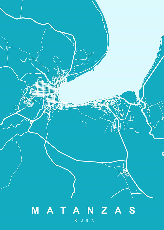 MATANZAS Map CUBA