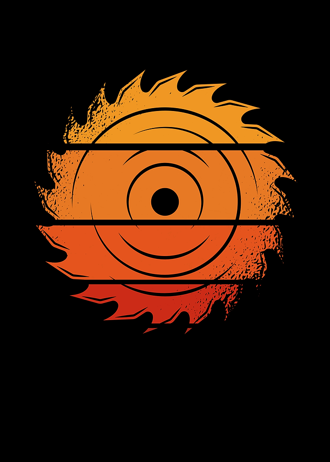 Saw in retro sun