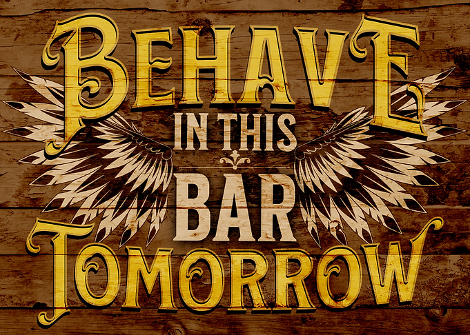 Vintage Bar Sign