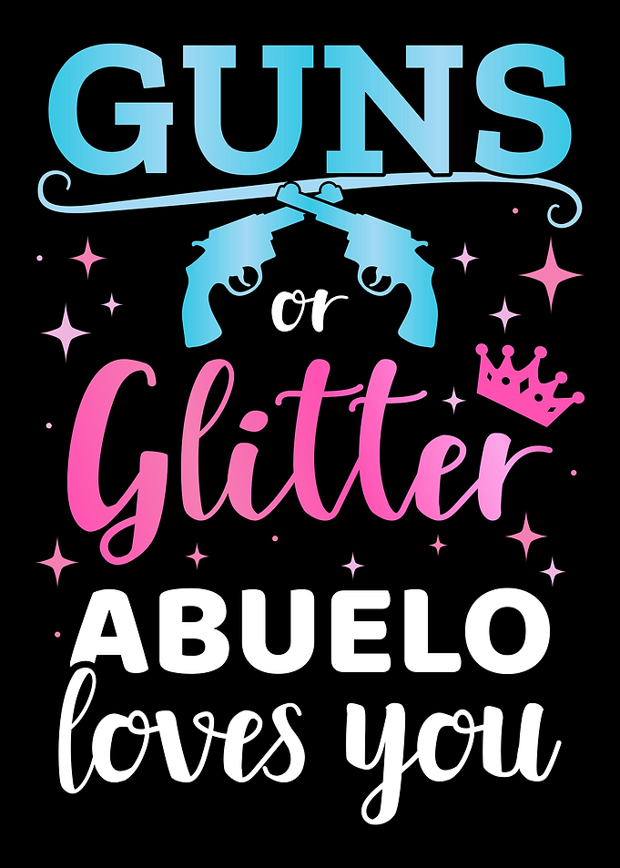 Gender reveal guns or glit