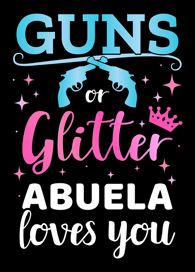 Gender reveal guns or glit