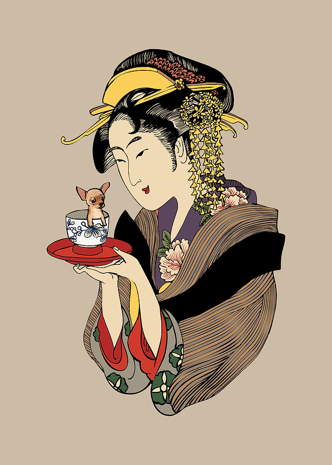 Tea Time with Chihuahua