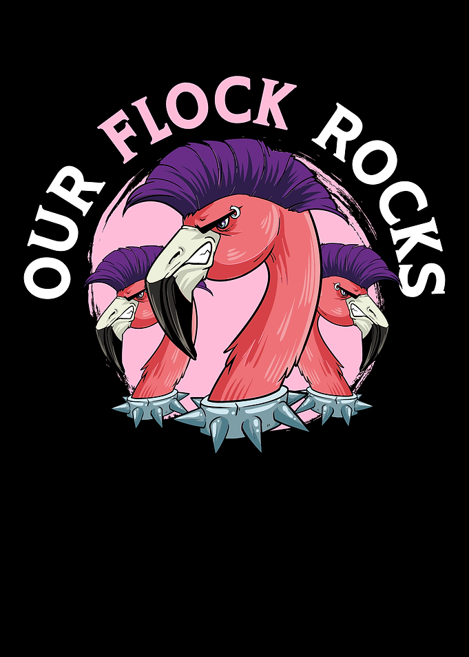 Our Flock Rocks Flamingo
