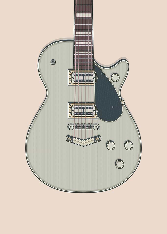 Silver Jet Guitar
