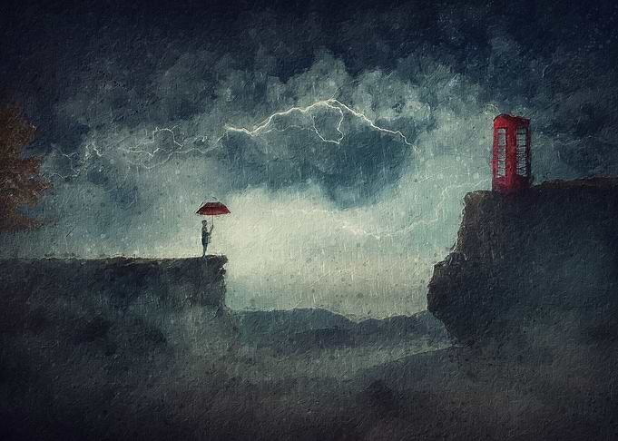 the mystic red phone booth