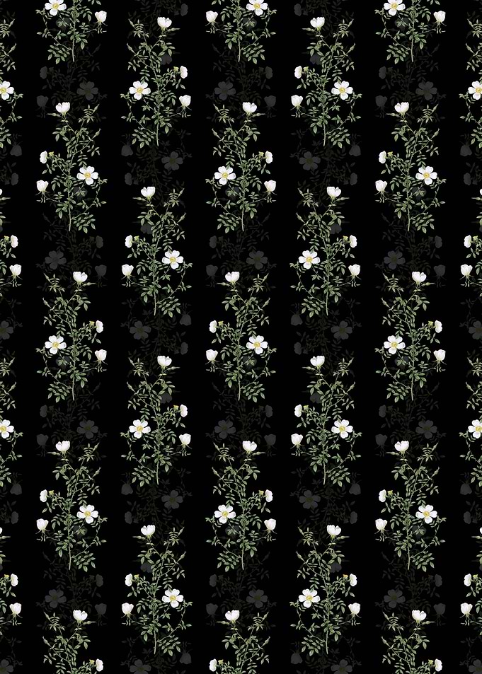 Floral Hedge Rose Pattern