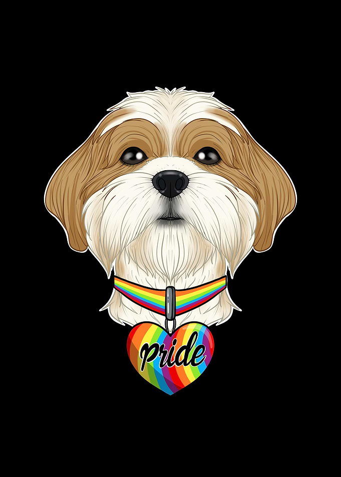 Shih Tzu LGBTQ Flag I Gay
