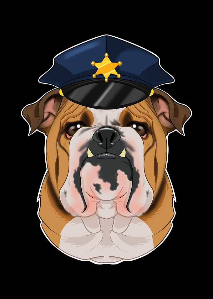 Police English Bulldog