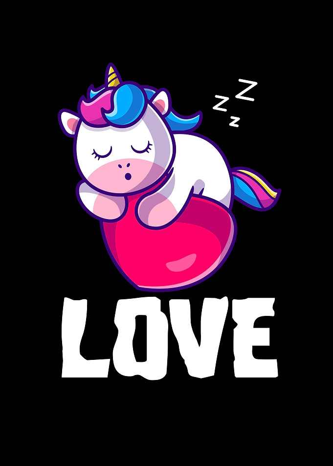 Sleeping Unicorn Love