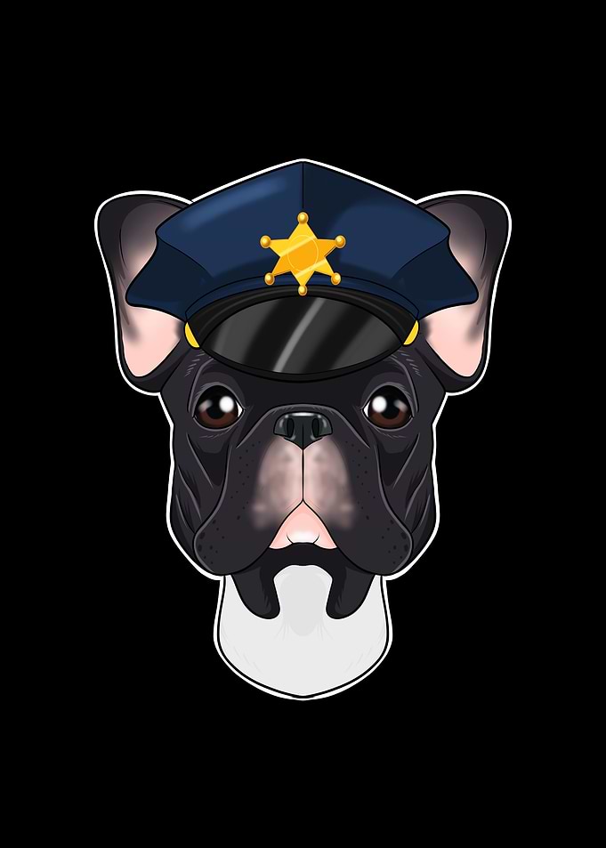 Police French Bulldog