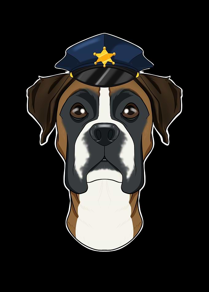 Police Boxer Canine