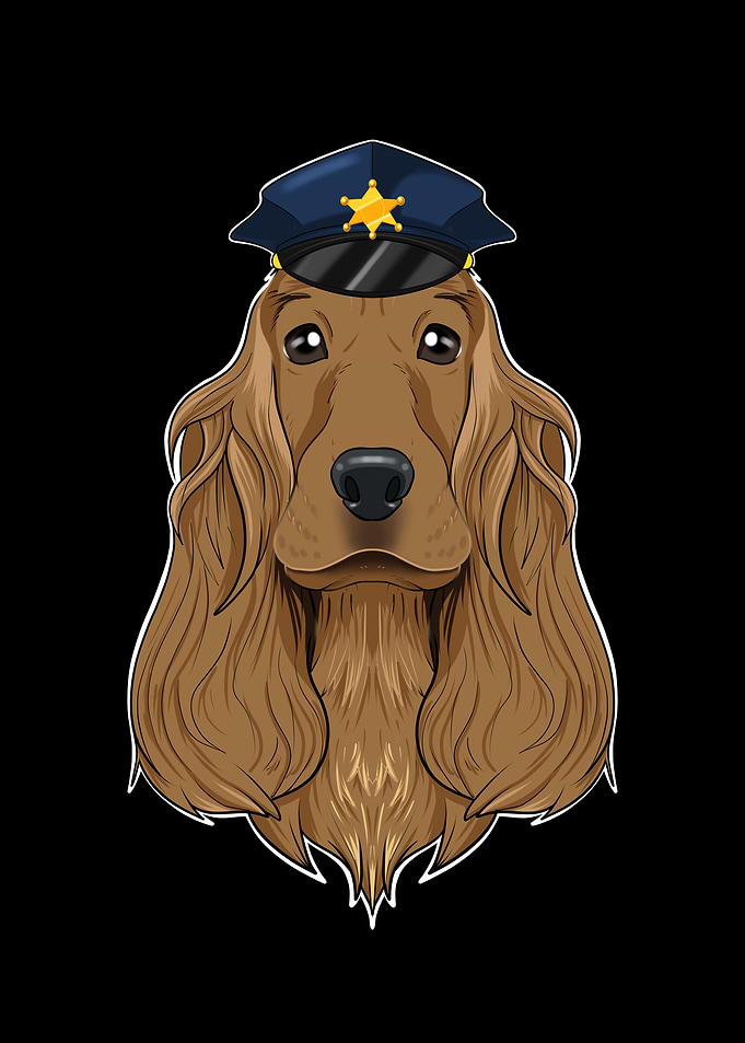 Police Cocker Spaniel