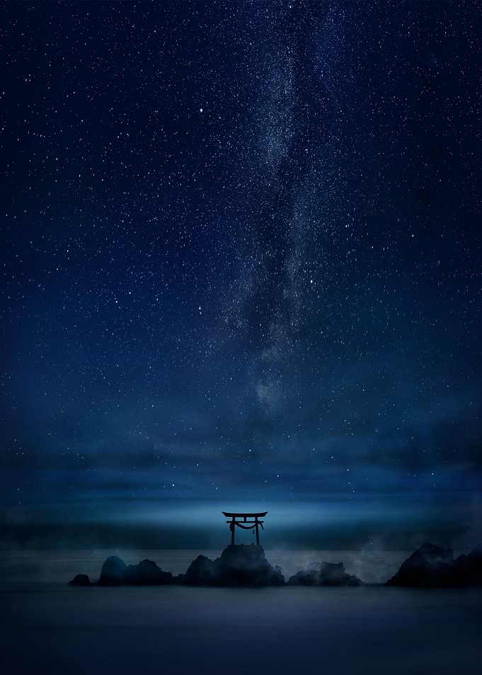 Nocturnal Torii gate