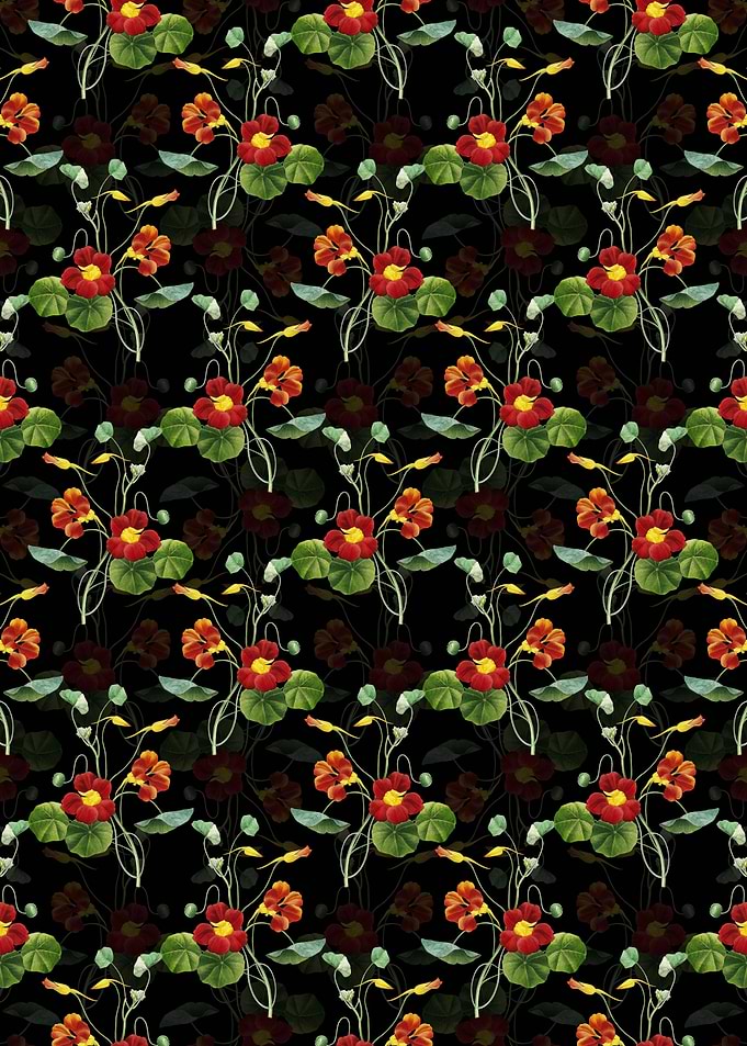 Floral Monks Cress Pattern