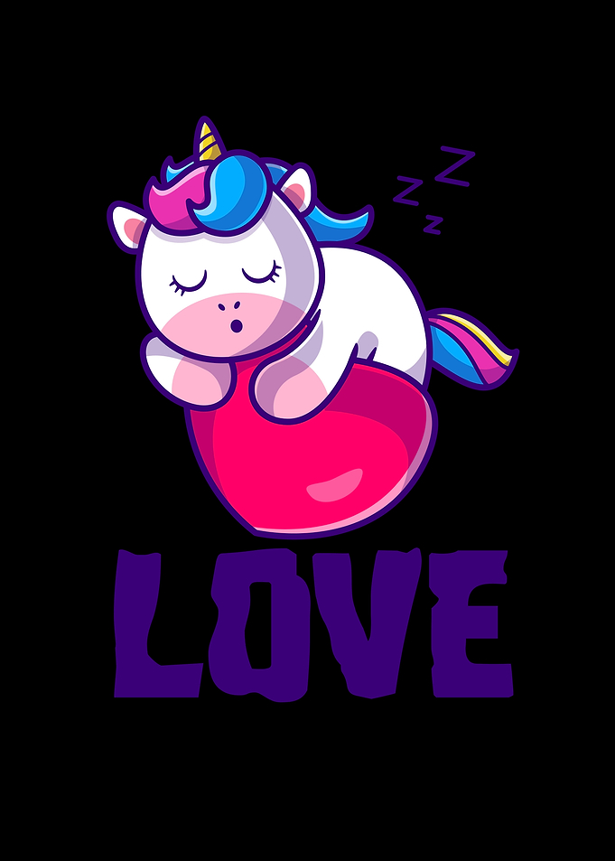 Sleeping Unicorn Love