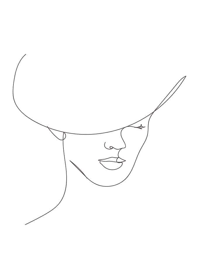 Elegant female with Hat