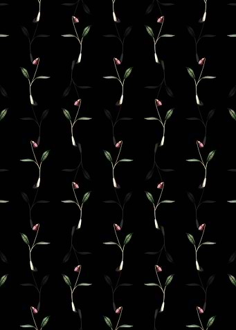 Floral Erythronium Pattern