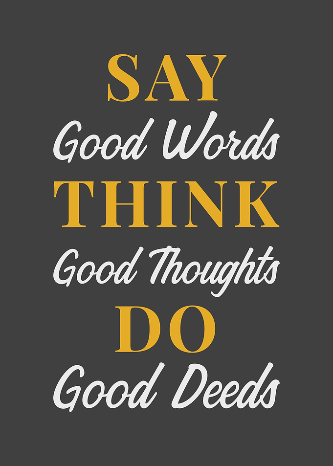 Inspiration Say Good Words
